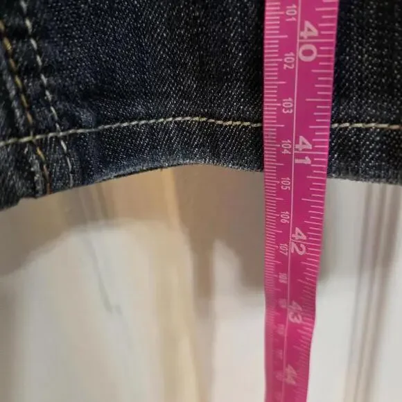 Platinum Jean Women's Dark Wash Bootcut Jeans- Size 10 Long - Picture 5 of 8